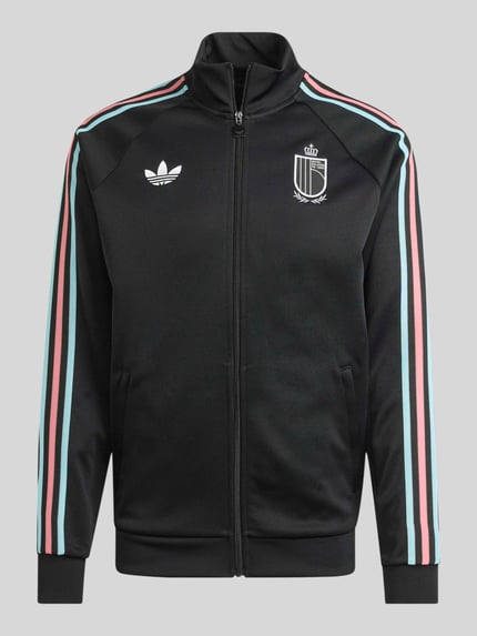 adidas Originals kurtka treningowa Belgien w kroju regular fit z dodatkiem bawełny Czarny 2