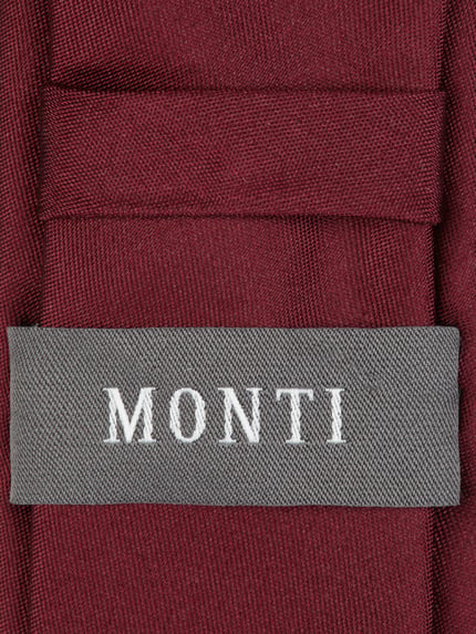 MONTI Krawatte aus reiner Seide (5 cm) Bordeaux 2