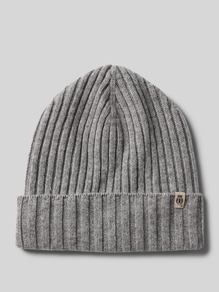 Roeckl Beanie aus reinem Kaschmir Mittelgrau Melange 1