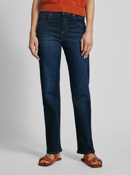 ANGELS Jeansy o kroju regular fit w stylu 5 kieszeni model 'LARA' Ciemnoniebieski 4