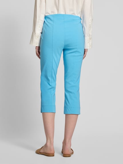 Stehmann Caprihose aus Viskose-Mix mit Hakenverschluss Modell 'INA' Hellblau 5
