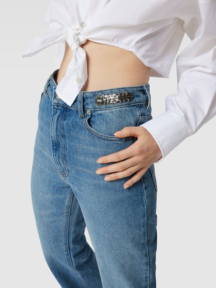 Rabanne flared cut jeans in 5-pocketmodel Jeansblauw - 3