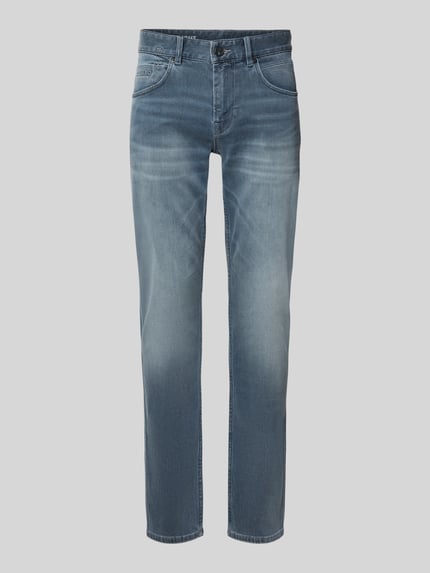 PME Legend Regular Fit Jeans mit Label-Print Modell "Nightflight" Jeansblau 2