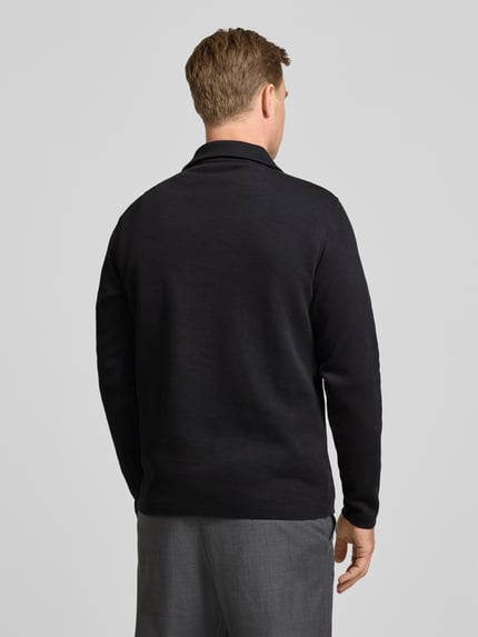 Selected Bluza z mieszanki bawełny model ‘KEV’ Czarny 5