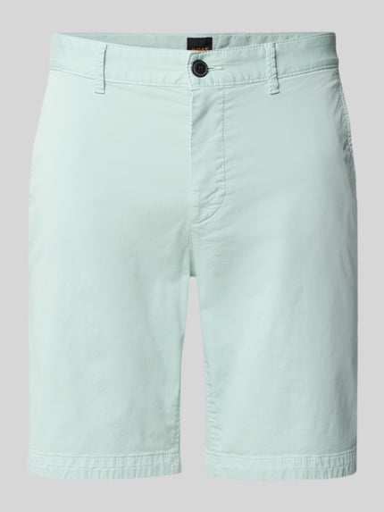 Szorty chinos z mieszanki bawełny w kroju slim fit Shop The Look MANNEQUINE