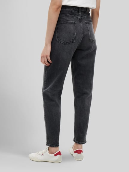 Tommy Jeans Mom Fit Jeans aus reiner Baumwolle im 5-Pocket-Design Anthrazit 5