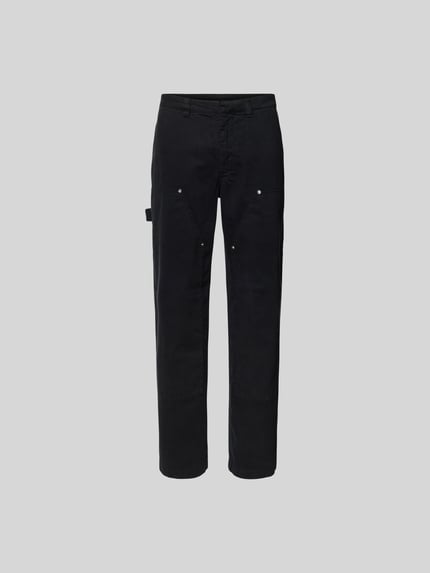 Relaxed Fit Hose mit Eingrifftaschen und Label-Detail Shop The Look MANNEQUINE