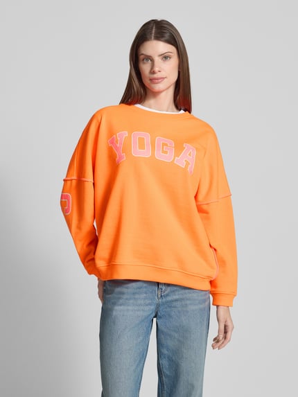 miss goodlife Bluza o kroju relaxed fit z okrągłym dekoltem Pomarańczowy 4