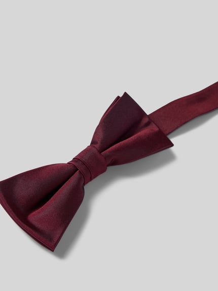 MONTI Strik en pochet in een set van pure zijde Bordeaux - 2