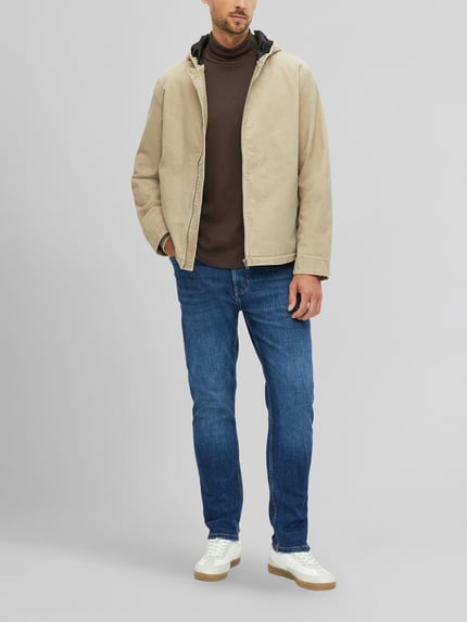 s.Oliver RED LABEL Langarmshirt mit Rollkragen Jersey Schoko 1