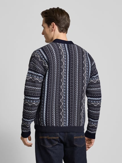 DRYKORN Gebreid jack met knoopsluiting, model 'Nadir' Donkerblauw - 5