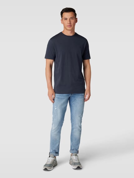 HECHTER PARIS T-Shirt-Set mit Logo-Stitching Marine 1