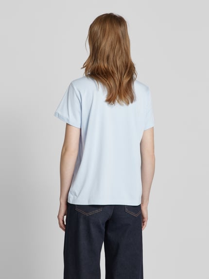 MOS MOSH T-shirt met ronde hals, model 'DALA' Lichtblauw - 5