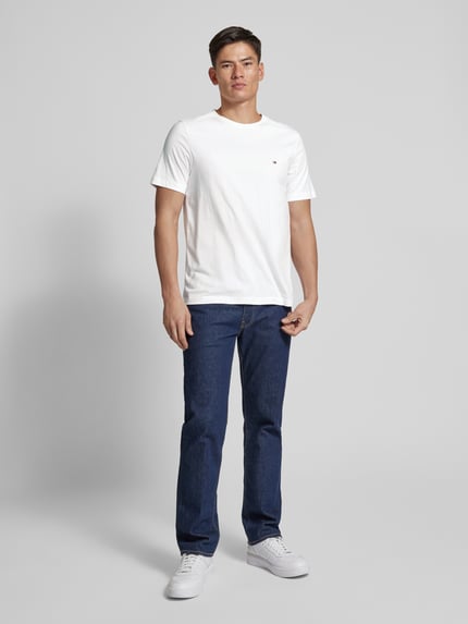 Tommy Hilfiger T-Shirt mit Logo-Stitching Weiss 1