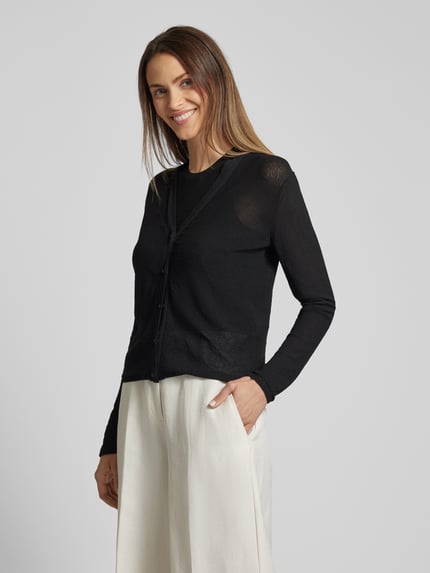 Max Mara Studio Pullunder mit Rundhalsausschnitt Modell 'ORVIETO' Black 4