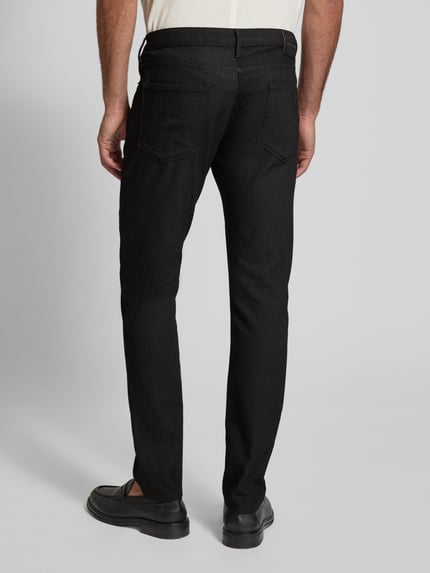 Emporio Armani Slim Fit Stoffhose aus Baumwoll-Mix im 5-Pocket-Design Black 5