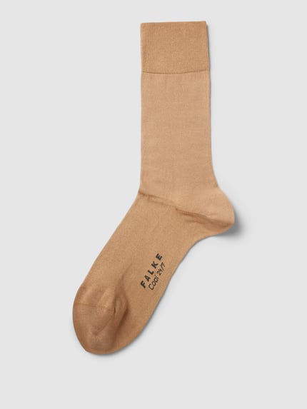 FALKE Skarpety z dodatkiem streczu model ‘COOL 24/7’ Camel 1
