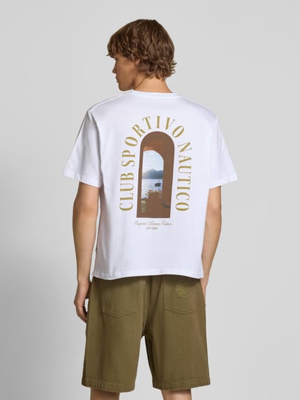 JACK & JONES T-shirt z nadrukiem z napisem model ‘HYDRA PHOTO’ Biały 5
