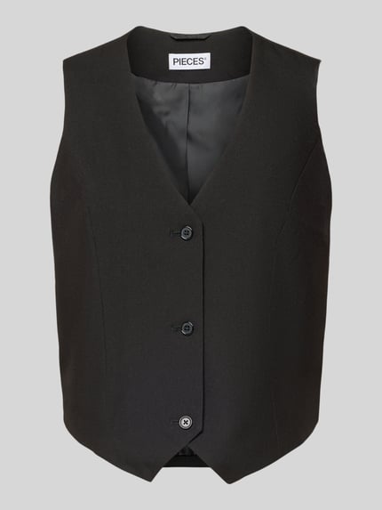 Regular Fit Anzugweste mit Viskose-Anteil Modell 'BOSELLA' Shop The Look MANNEQUINE