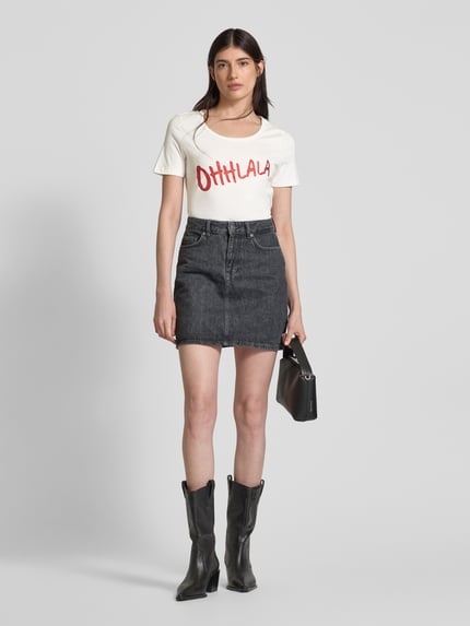 VERO MODA Regular Fit T-Shirt aus reiner Baumwolle Modell 'BOLA' Rot 1
