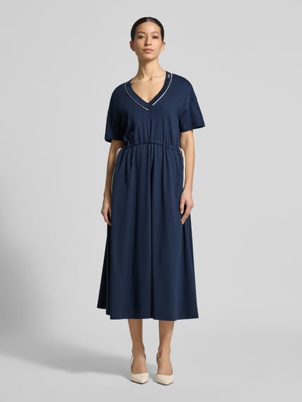 JOOP! Midikleid mit verstellbarer Taille Modell 'Tomika' Marine 4