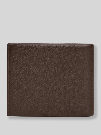 Tommy Hilfiger Portemonnaie aus echtem Leder Dunkelbraun 3