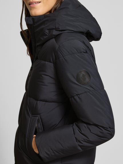 Save The Duck Regular fit gewatteerde mantel met tweewegritssluiting model 'MISSY' Zwart - 3