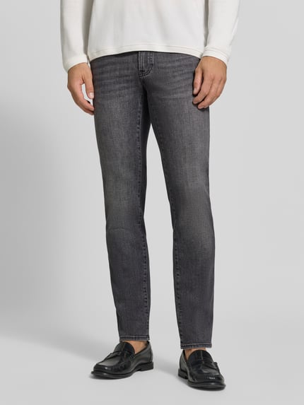 Brax modern fit jeans van katoenmix model 'Chuck' Middengrijs - 4