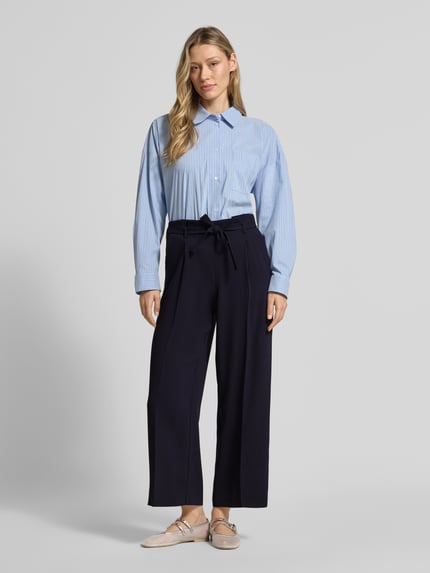 windsor. Regular Fit Stoffhose mit Gürtel Marine 1