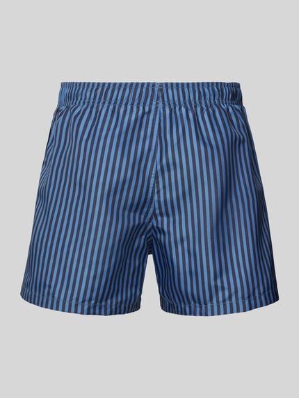 Emporio Armani Relaxed Fit Badeshorts mit Logo-Stitching Dunkelblau 3