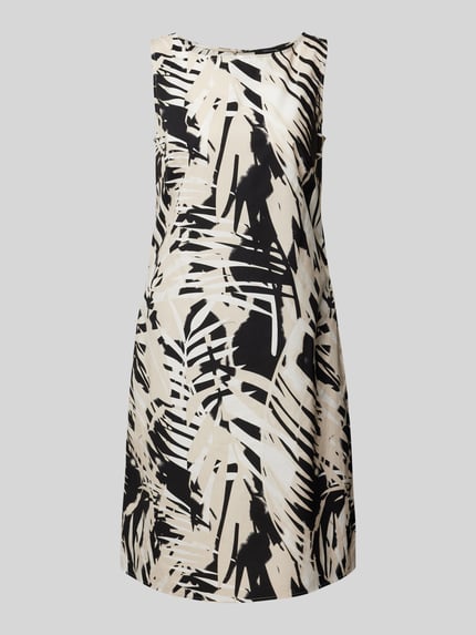 COMMA Knielanges Kleid mit Rundhalsausschnitt Black 2
