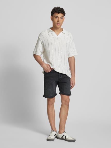 JACK & JONES Regular Fit Jeansshorts im 5-Pocket-Design Modell 'RICK' Black 1
