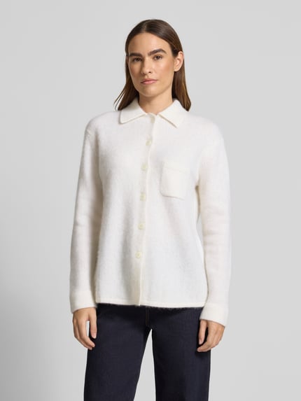 HERZENS Strickjacke aus Kaschmir-Baumwoll-Mix Offwhite 4