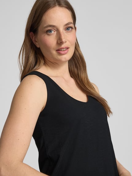 DRYKORN Top met bandjes en ronde hals, model 'SAIMI' Zwart - 3