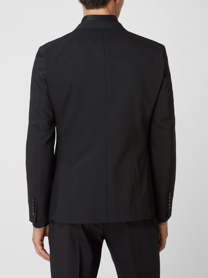 Strellson Regular Fit 2-Knopf-Sakko mit Woll-Anteil Black 6