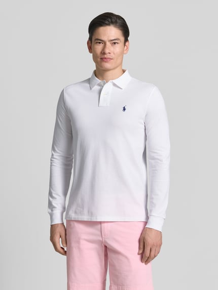 Polo Ralph Lauren Regular Fit Poloshirt aus reiner Baumwolle Weiss 4