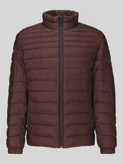 BOSS Orange Steppjacke mit Logo-Patch Modell 'Oden2' Schoko 2