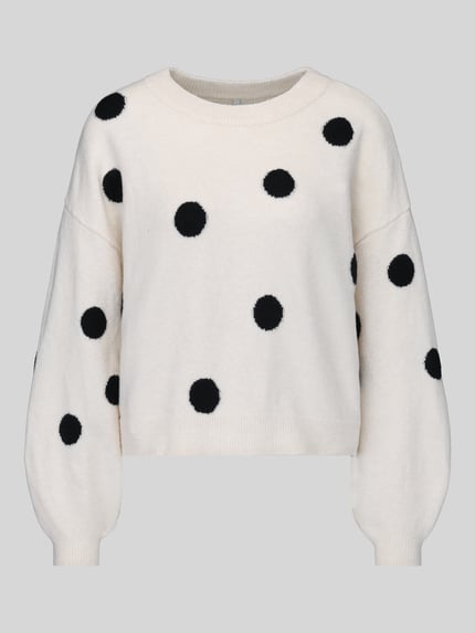 ONLY Regular Fit Pullover mit Rundhalsausschnitt Modell 'RICA' Ecru 2