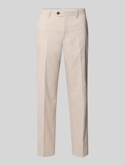 Regular Fit Anzughose mit Leinen-Anteil Modell 'STYLE.MAINE' Shop The Look MANNEQUINE