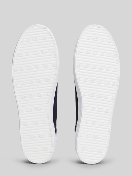 Tommy Hilfiger Sneakersy o niskim kroju z płótna z aplikacją z logo Ciemnoniebieski 4