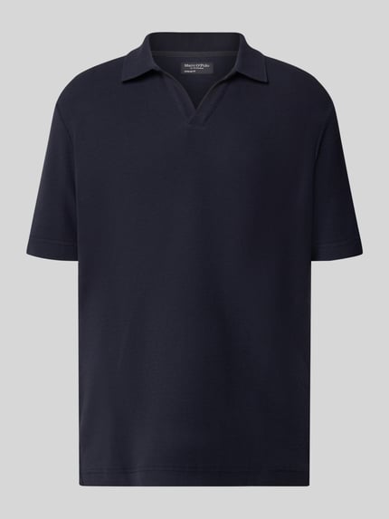Produktfoto, Regular Fit T-Shirt aus reiner Baumwolle von Marc O'Polo in Dunkelblau, glatte Oberfläche, kurzer Schnitt, Herren T-Shirt von Marc O'Polo