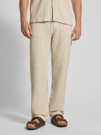 Les Deux Hose mit Strukturmuster Modell 'Houston' Offwhite 4
