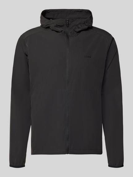 BOSS Green Regular Fit Trainingsjacke mit Label-Print Modell 'OW_Airynix JT HD 2' Black 2