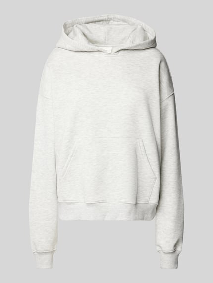 Gina Tricot hoodie met kangoeroezak Lichtgrijs gemêleerd - 2