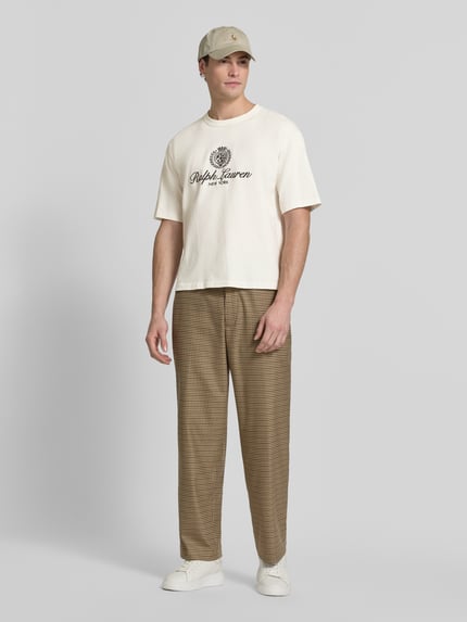 Polo Ralph Lauren Relaxed Fit T-Shirt aus reiner Baumwolle Offwhite 1