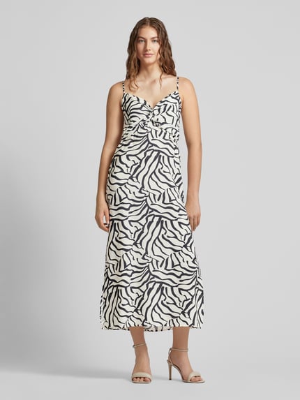 VILA Maxikleid mit Knotendetail Modell 'DOGMA EVA' Black 4