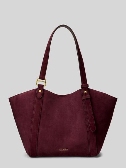 Lauren Ralph Lauren Torebka z uchwytem z naturalnej skóry owczej model 'TASHA' Bordowy 2