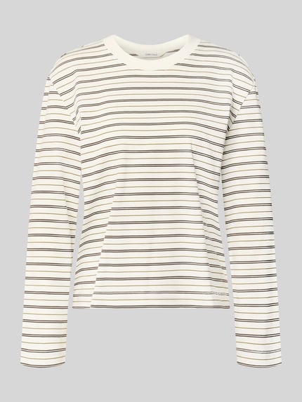 Boxy Fit Langarmshirt aus reiner Baumwolle Modell 'ESSENTIAL' Shop The Look MANNEQUINE