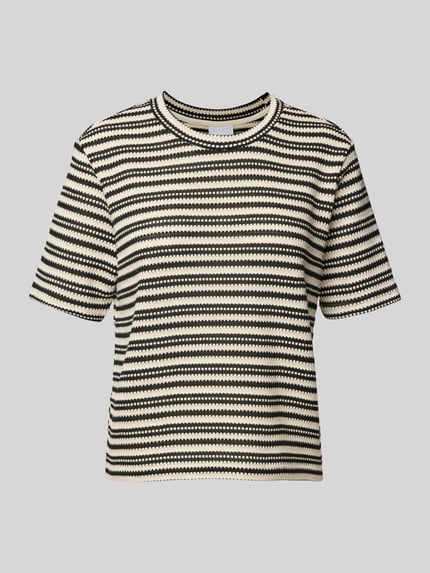 T-Shirt in Strick-Optik Shop The Look MANNEQUINE