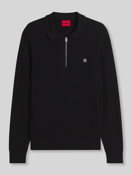HUGO koszulka polo o kroju regular fit z mieszanki wiskozy model 'Sastaron' Czarny 2